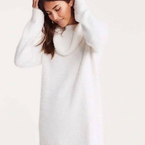 NEW Lou & Grey LOFT Lashout Cowl Neck Sweater Dress/Tunic Size Small - Picture 10 of 10